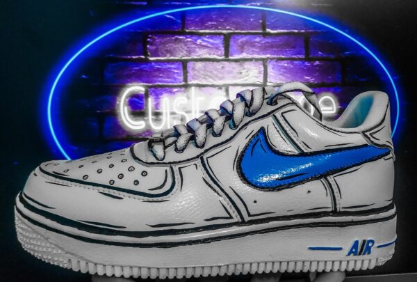 Cartoon Blue Swoosh - Imagen 2