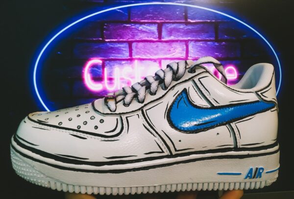 Cartoon Blue Swoosh - Imagen 3