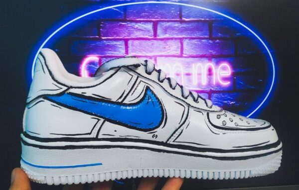 Cartoon Blue Swoosh - Imagen 4